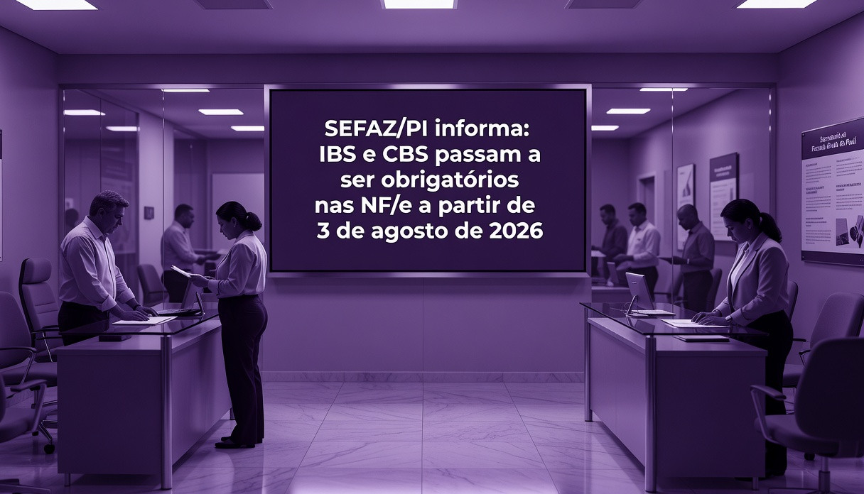 Efaz Rpi SEFAZ/PI informa: IBS e CBS passam a ser obrigatórios nas NF-e a partir ...